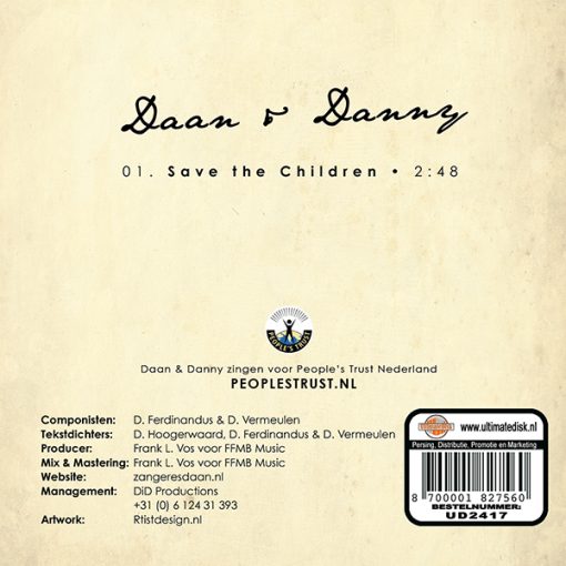 Daan & Danny - Save the Children (Back)