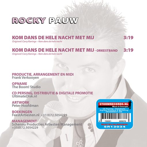 Rocky Pauw - Kom dans de hele nacht met mij (Back)