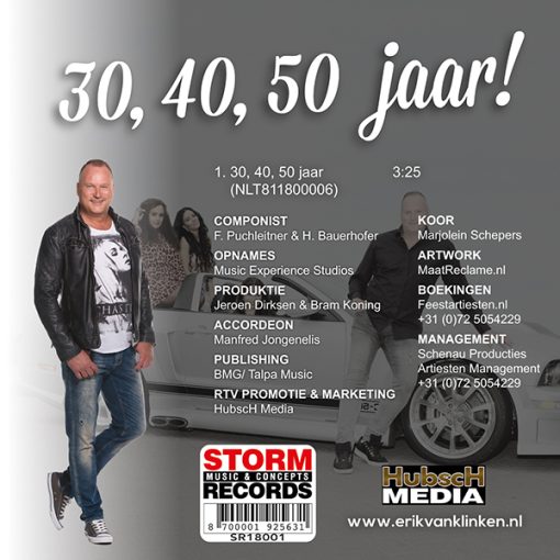 Erik van Klinken - 30, 40, 50 jaar (Back)