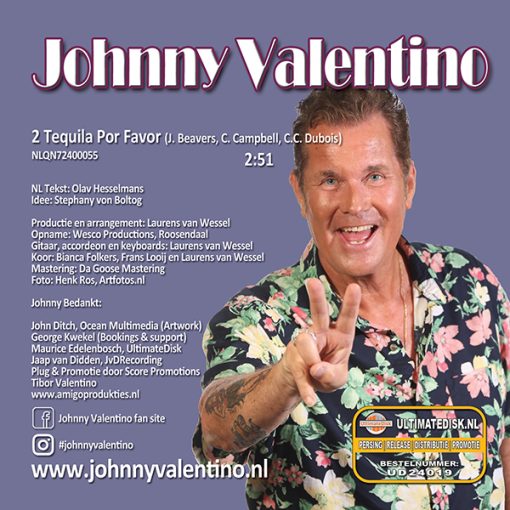 Johnny Valentino - 2 Tequila Por Favor (Back-cover)